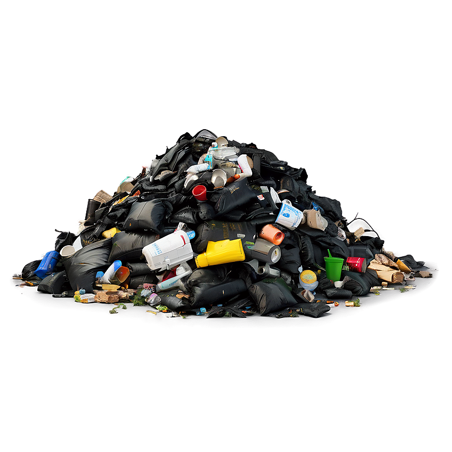 Street Garbage Pile Png 05242024 PNG Image