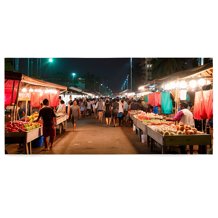 Street Night Market Png 06112024 PNG Image