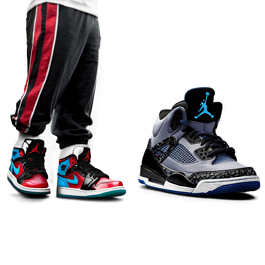 Street Style Jordan Shoes Png Fwk63 PNG Image