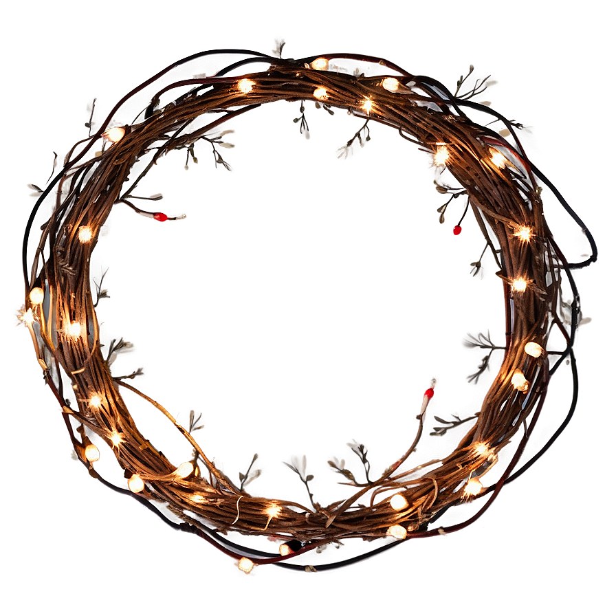 String Light Wreath Png 22 PNG Image