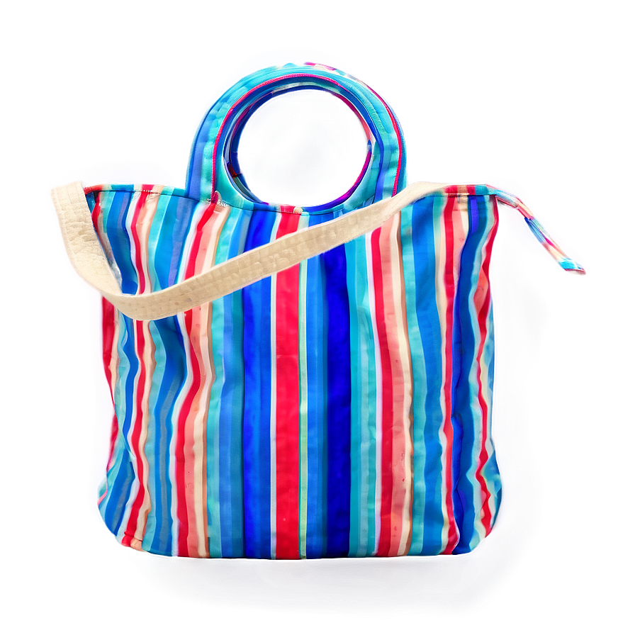 Striped Beach Bag Png 91 PNG Image