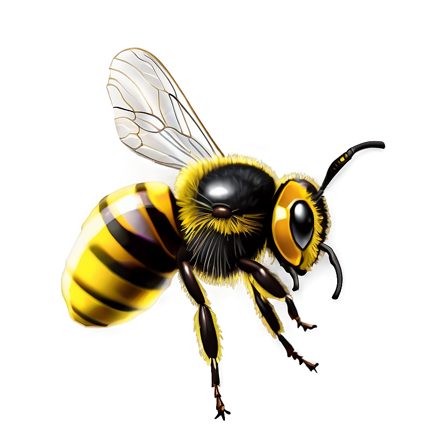 Striped Bee Png Nsi38 PNG Image