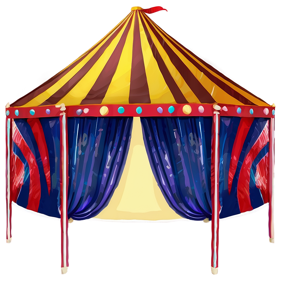 Striped Circus Tent Png Cip99 PNG Image