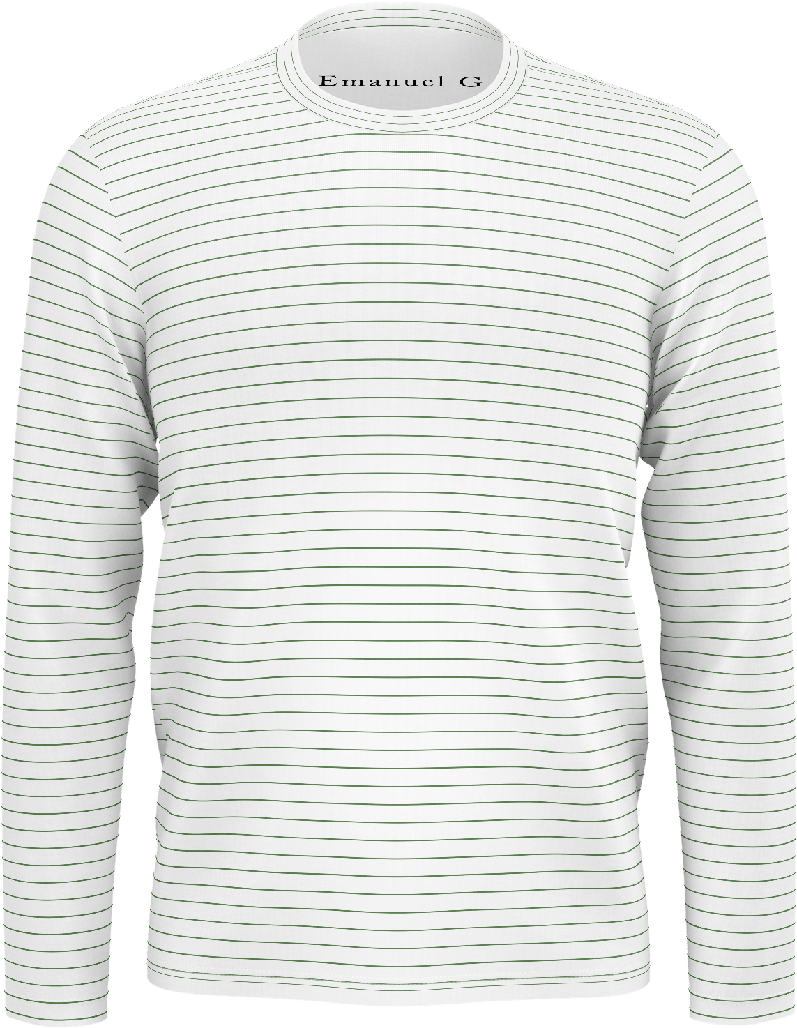 Striped Long Sleeve Shirt Mockup PNG Image