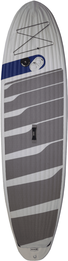 Striped Surfboardwith Leash Attachment PNG Image