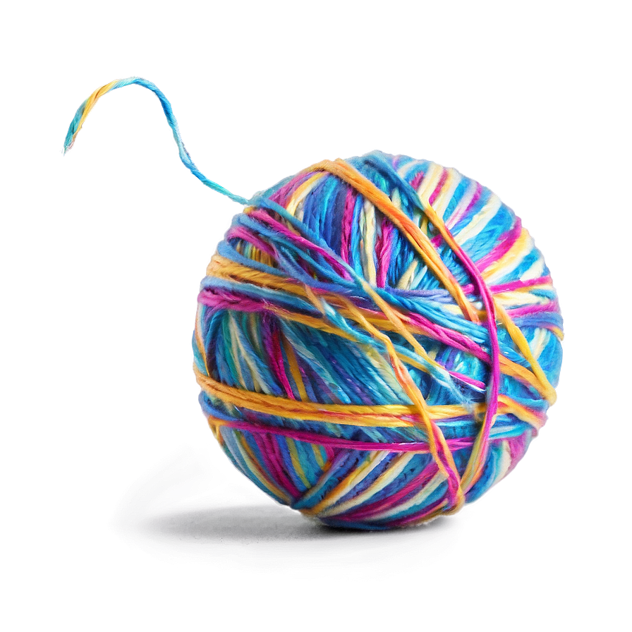 Striped Yarn Ball Png Eky61 PNG Image