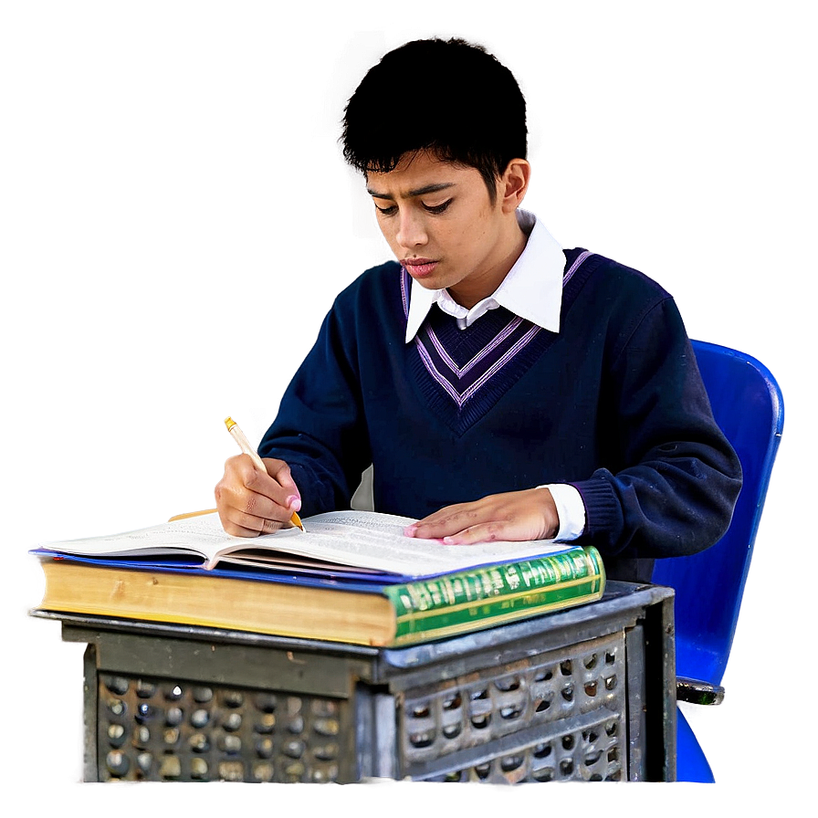 Student Doing Homework Png Fkh21 PNG Image