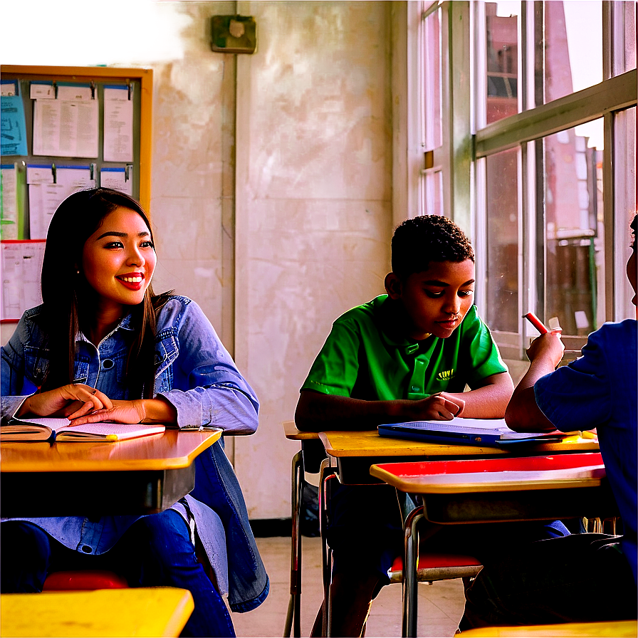 Students Sitting In Classroom Png 49 PNG Image