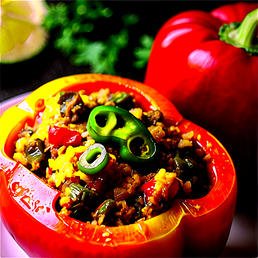 Stuffed Bell Peppers With Curry Png Rxc PNG Image