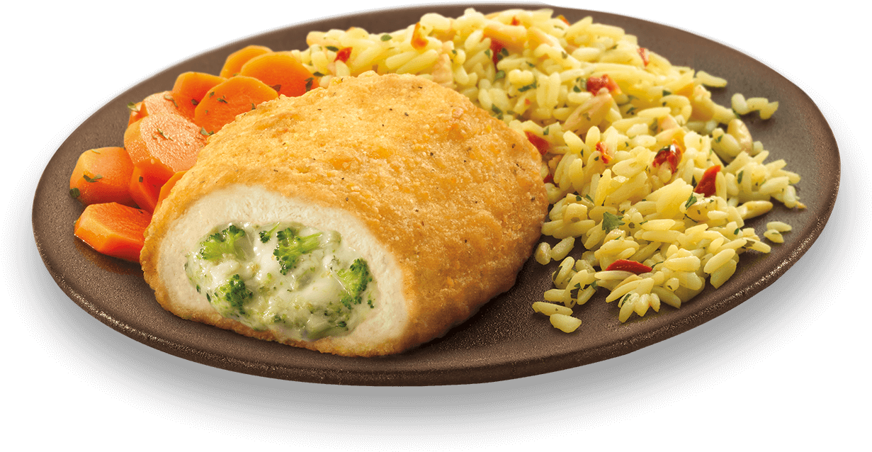 Stuffed Chicken Breastwith Riceand Carrots PNG Image