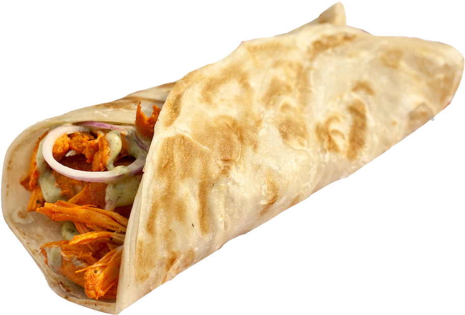 Stuffed Chicken Shawarma Wrap PNG Image