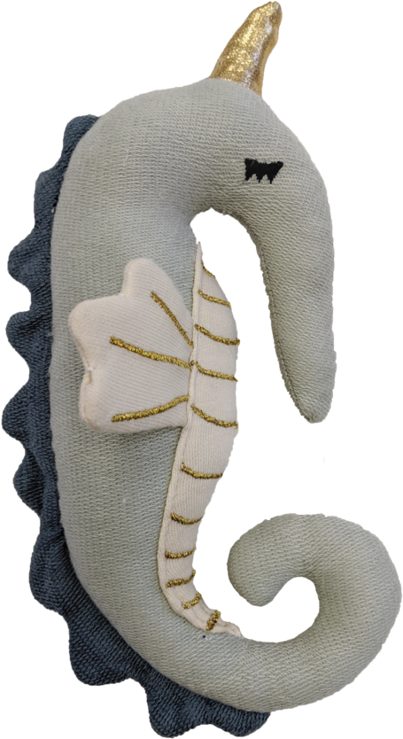 Stuffed Seahorse Toy PNG Image