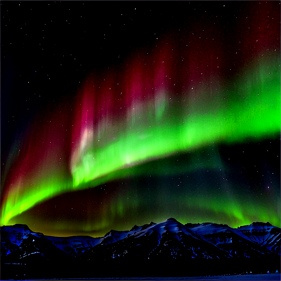 Stunning Aurora Boreal Panorama Png Ovn93 PNG Image