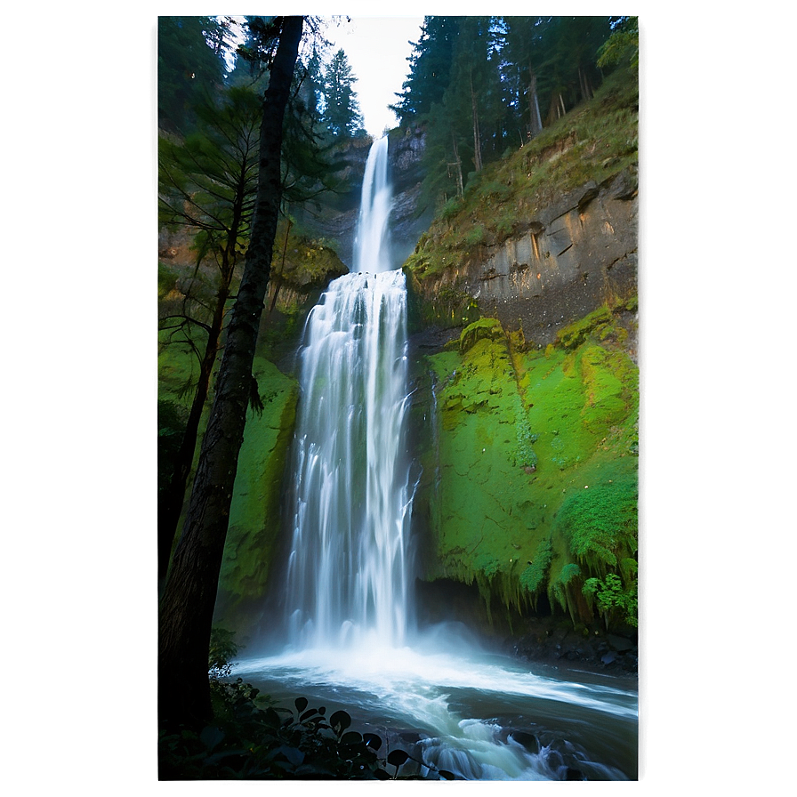 Stunning Multnomah Falls Png Xfn8 PNG Image