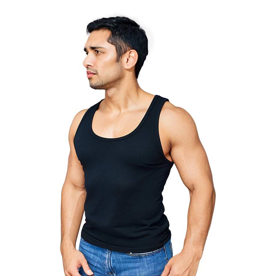 Stylish Black Tank Top Png 53 PNG Image