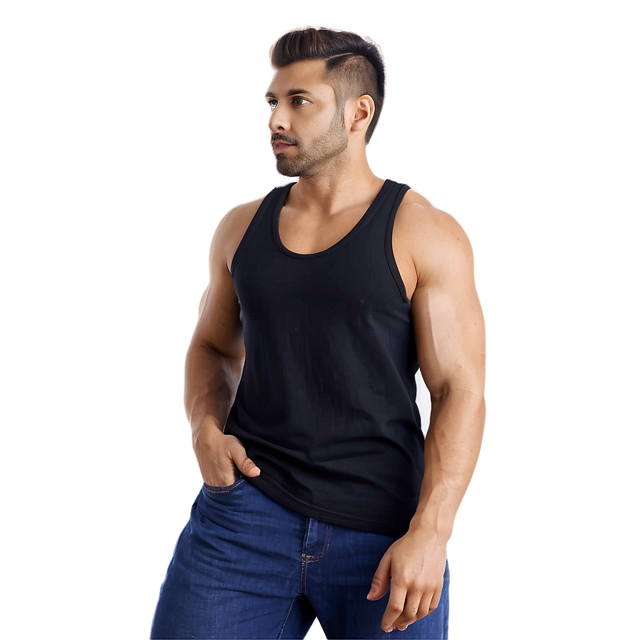 Stylish Black Tank Top Png 73 PNG Image