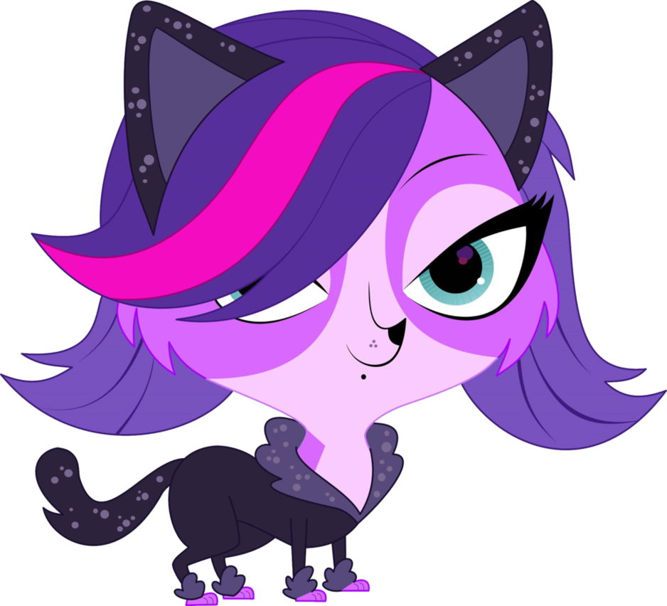 Stylish Cartoon Cat Character PNG Image