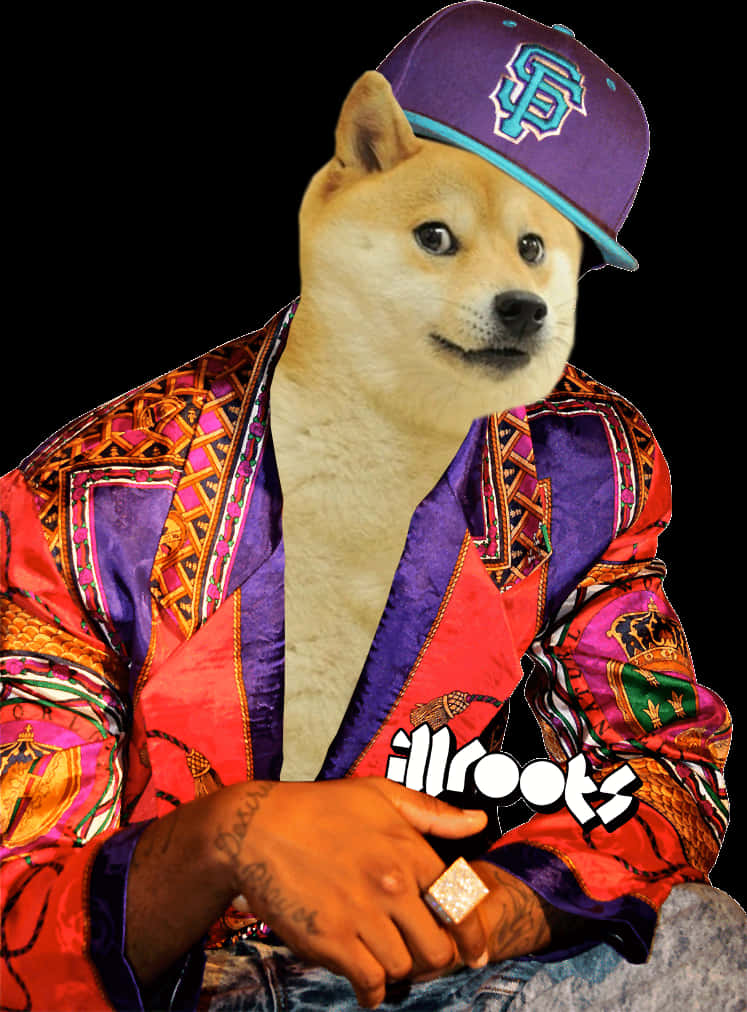 Stylish Dogein Hip Hop Outfit PNG Image