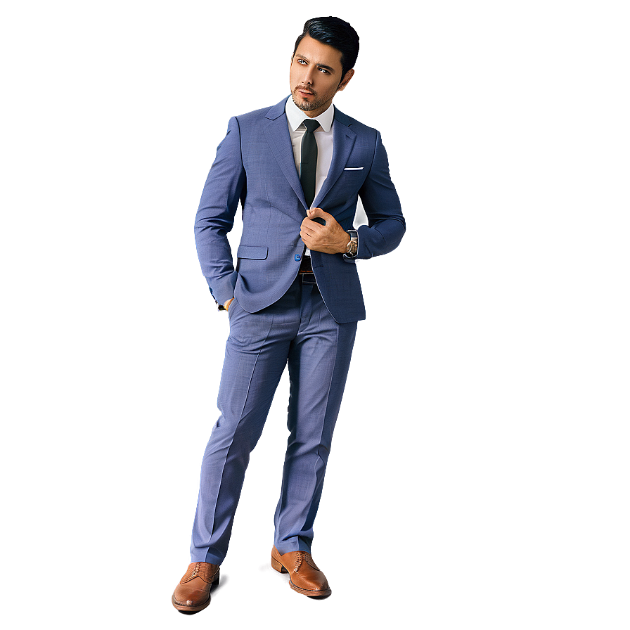 Stylish Man Suit Pose Png Iso PNG Image