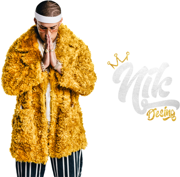 Stylish Manin Fur Coatand Headband PNG Image