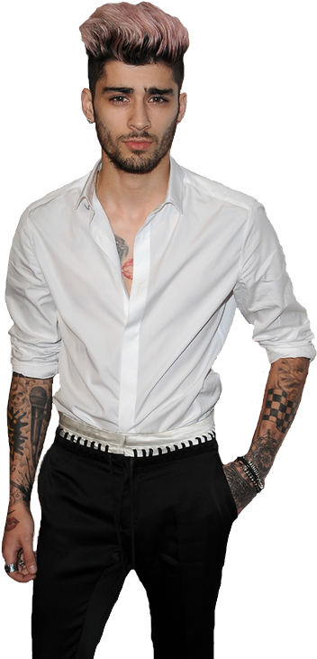 Stylish Manin White Dress Shirt PNG Image