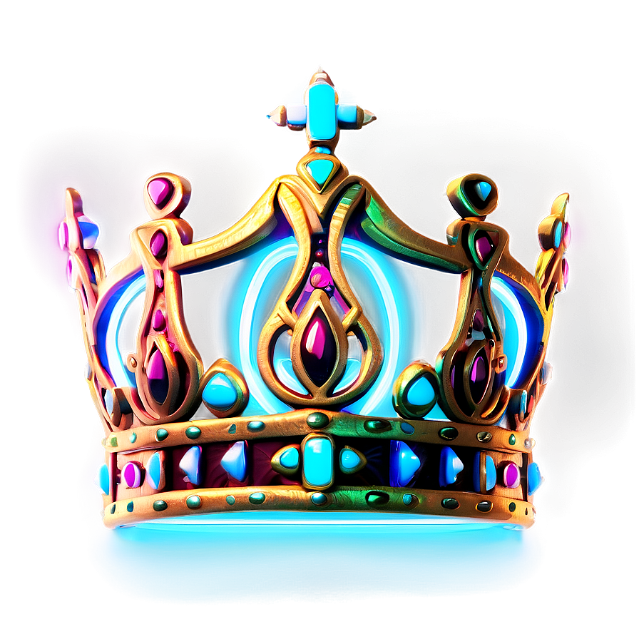 Stylish Neon Crown Png 42 PNG Image