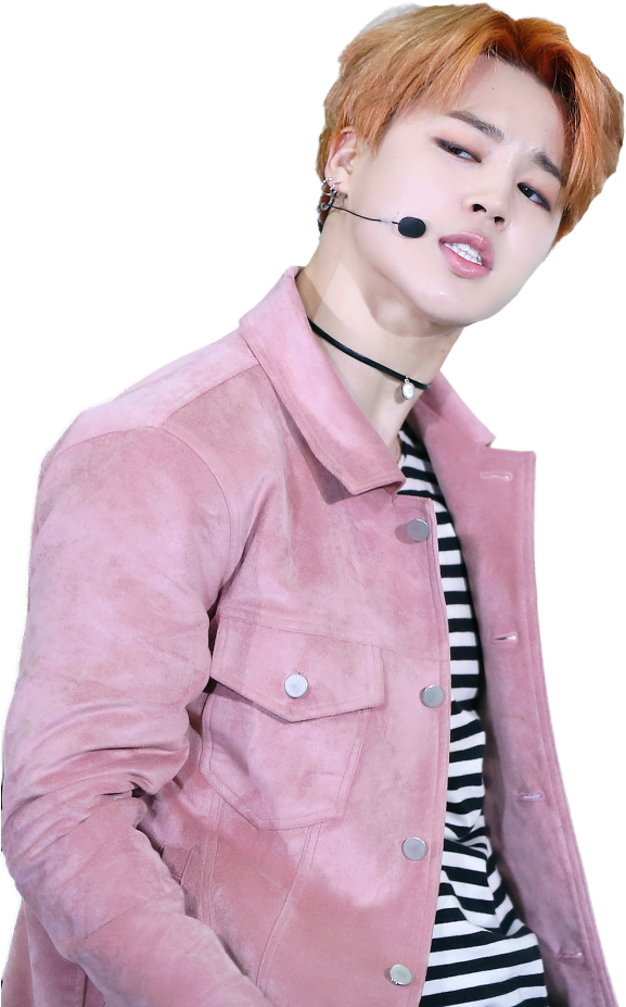 Stylish Performerin Pink Jacket PNG Image