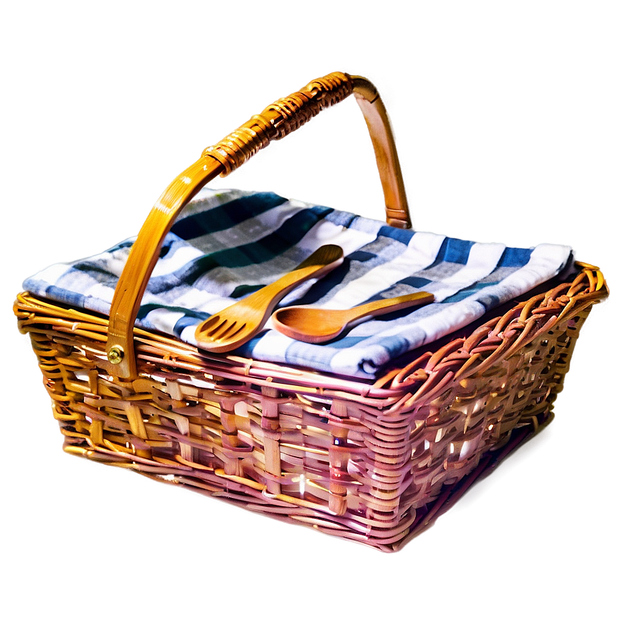 Stylish Picnic Basket Png Jlc PNG Image