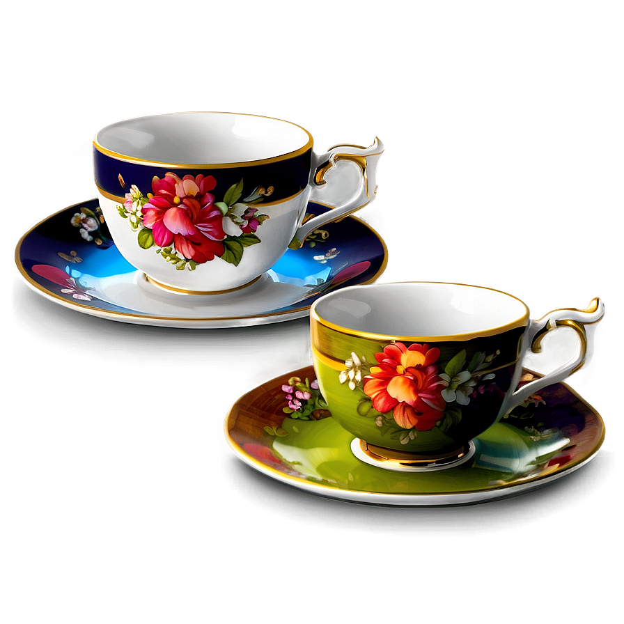 Stylish Tea Cup Png Ppo PNG Image