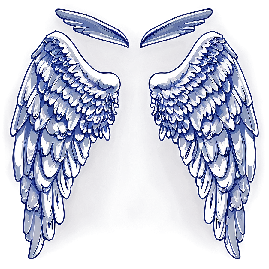 Stylized Angel Wings Symbol Png Mje42 PNG Image