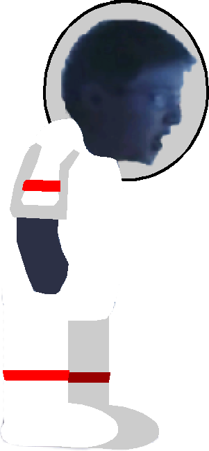 Stylized Astronaut Profile PNG Image