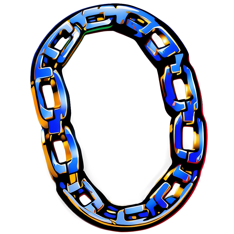 Stylized Bike Chain Illustration Png Tfh PNG Image