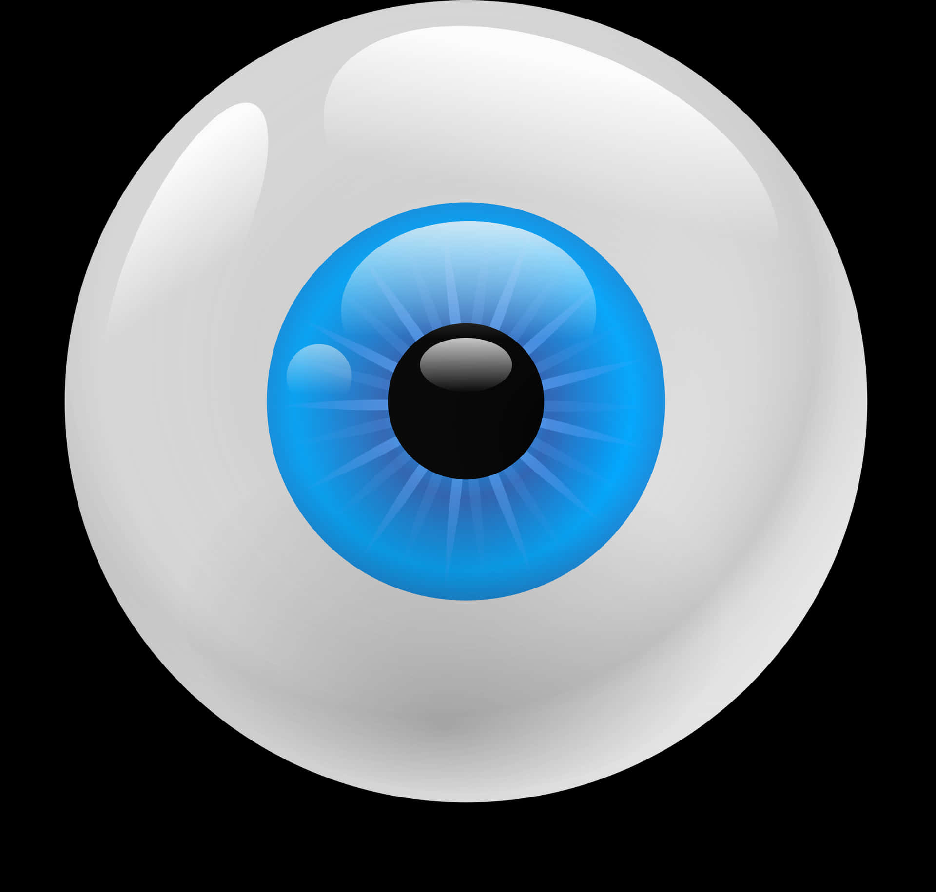 Stylized Blue Eye Illustration PNG Image