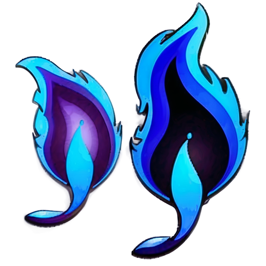 Stylized Blue Flame Png 89 PNG Image