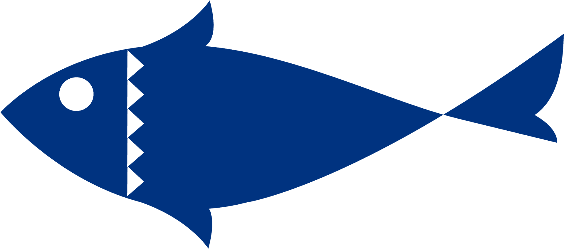 Stylized Blue Tuna Graphic PNG Image