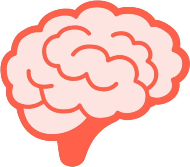 Stylized Brain Clipart PNG Image