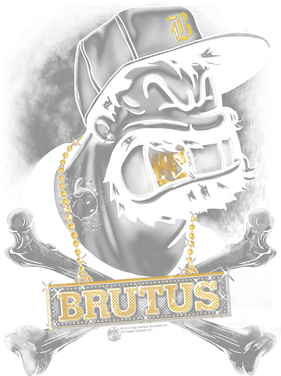 Stylized Brutus Popeye Character Artwork PNG Image