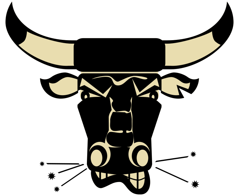 Stylized Bull Graphic PNG Image