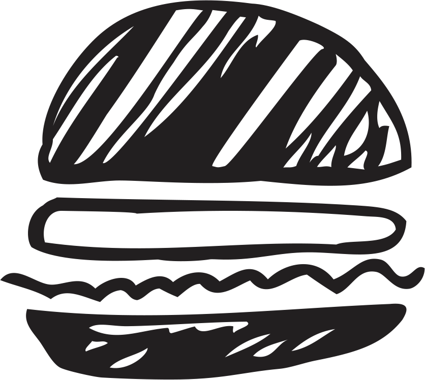 Stylized Burger Icon PNG Image