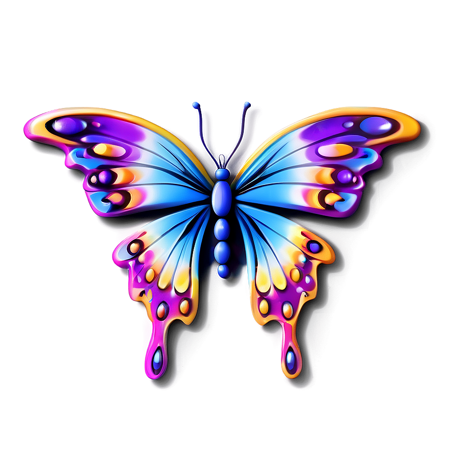 Stylized Butterfly Png Lcg PNG Image