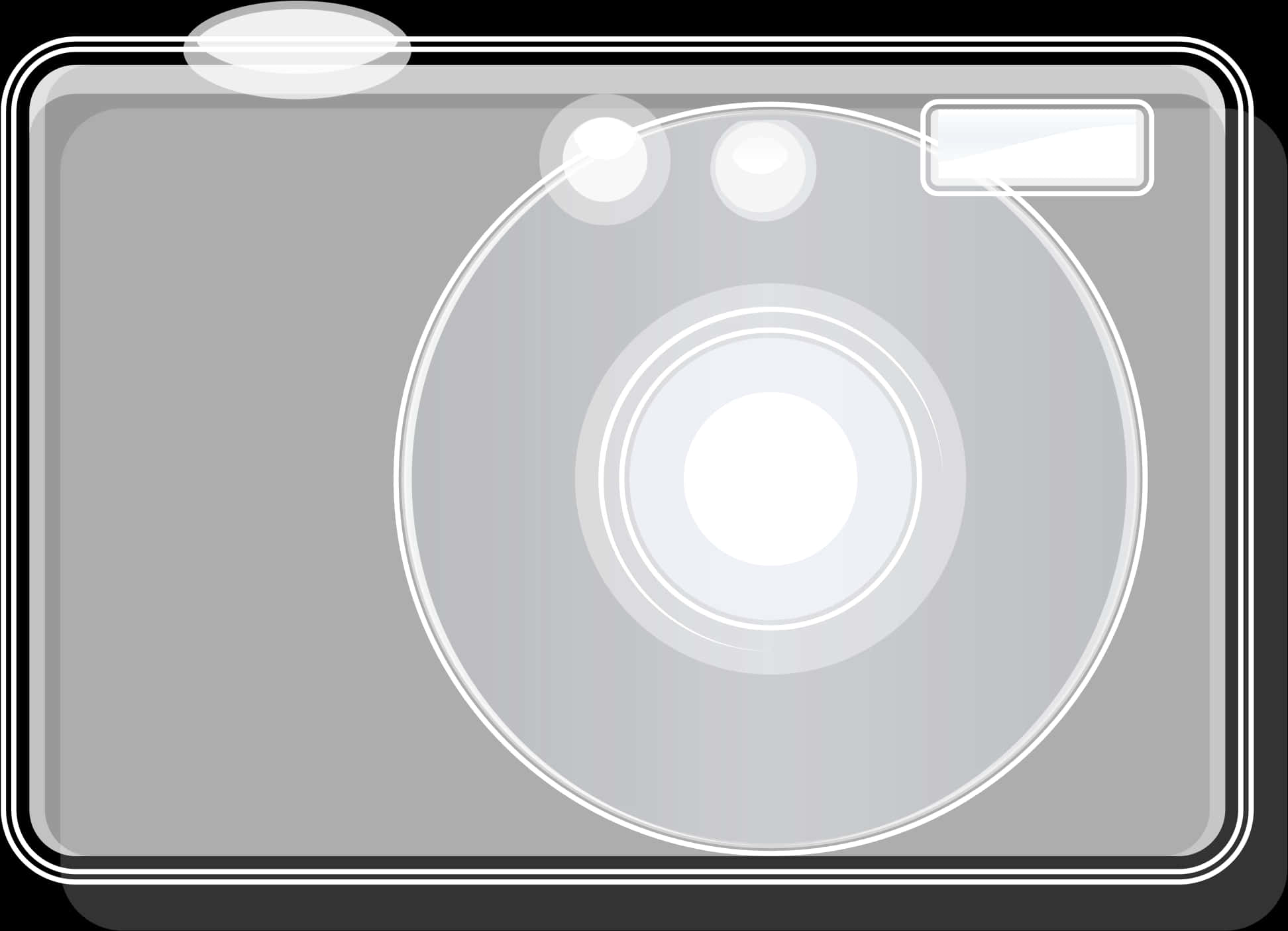 Stylized Camera Icon PNG Image