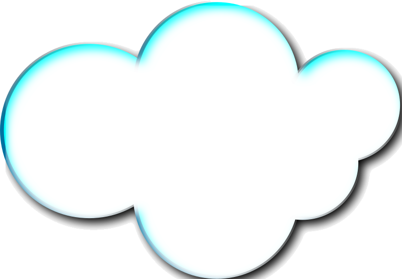 Stylized Cartoon Cloud Graphic PNG Image