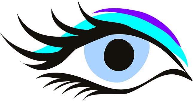 Stylized Cartoon Eye PNG Image