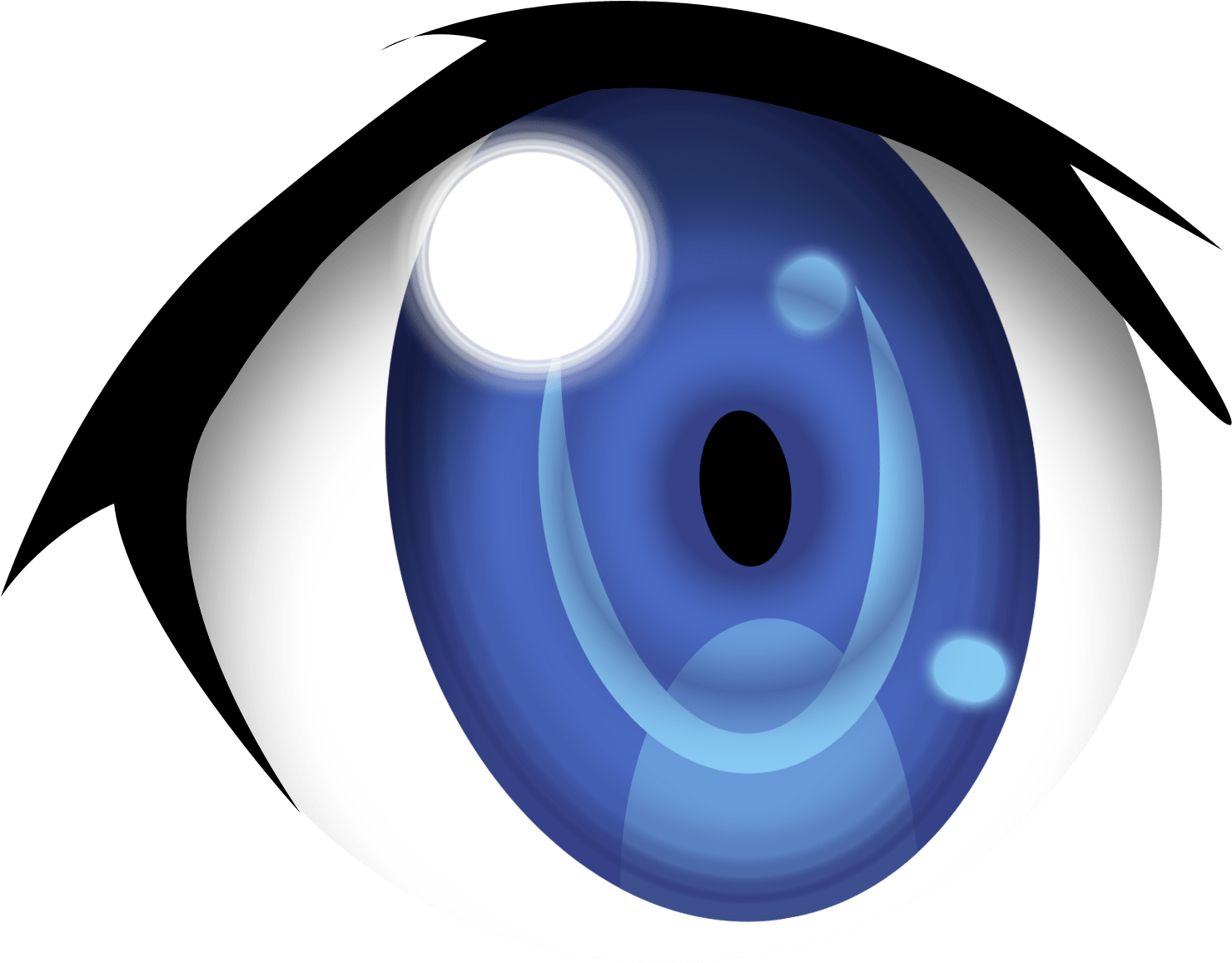 Stylized Cartoon Eye Illustration PNG Image