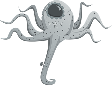 Stylized Cartoon Octopus PNG Image