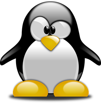 Stylized Cartoon Penguin Icon PNG Image