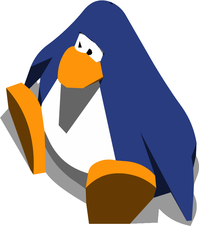 Stylized Cartoon Penguin Illustration PNG Image