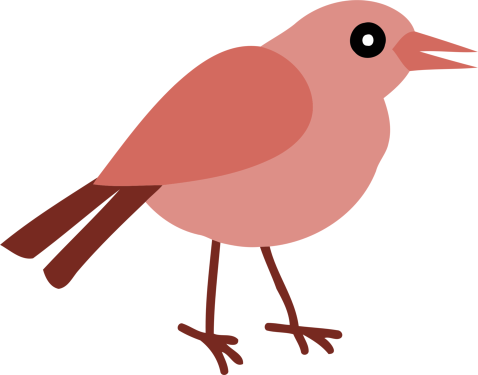 Stylized Cartoon Robin PNG Image