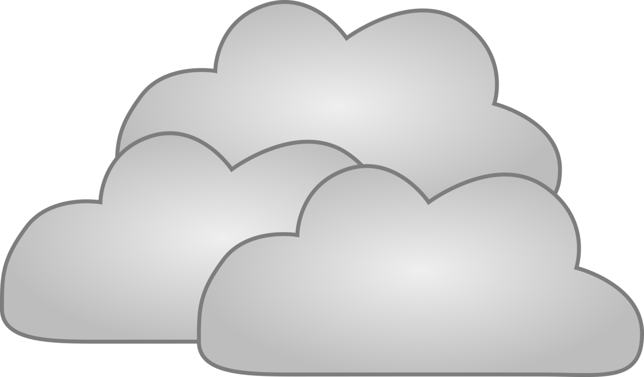 Stylized Cloud Clipart PNG Image