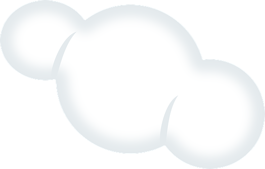 Stylized Cloud Graphic PNG Image